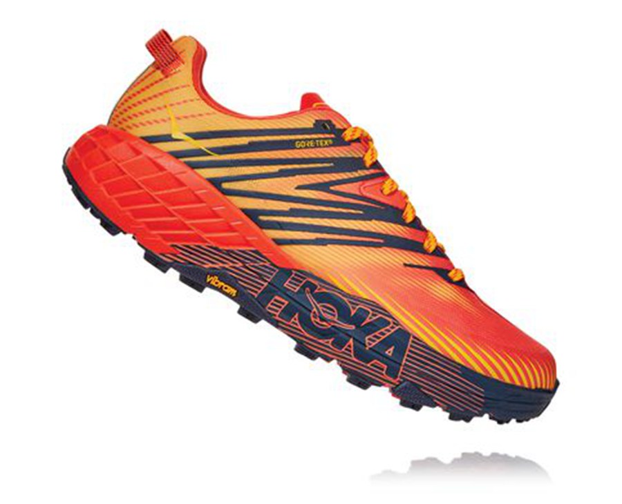 Hoka One One Trailove Tenisky Panske Červené - Speedgoat 4 GORE-TEX - 21406-BMWP